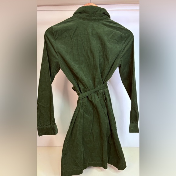 NWT J. Crew Olive Button-Up Dress with Belt - Picture 4 of 5